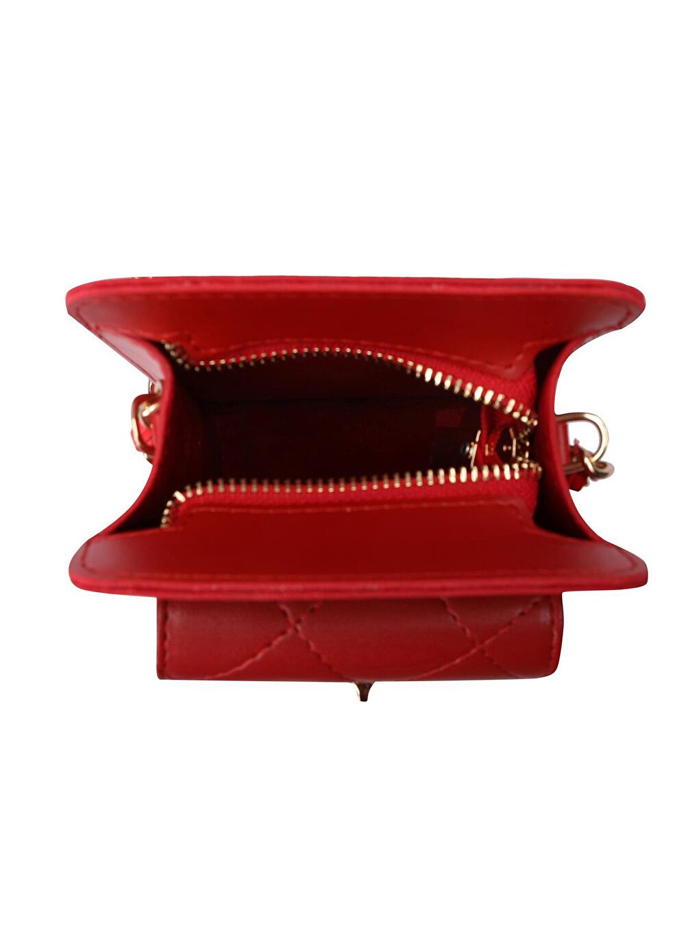 Kırmızı Kadın Zincir Askılı Omuz Çantası-6