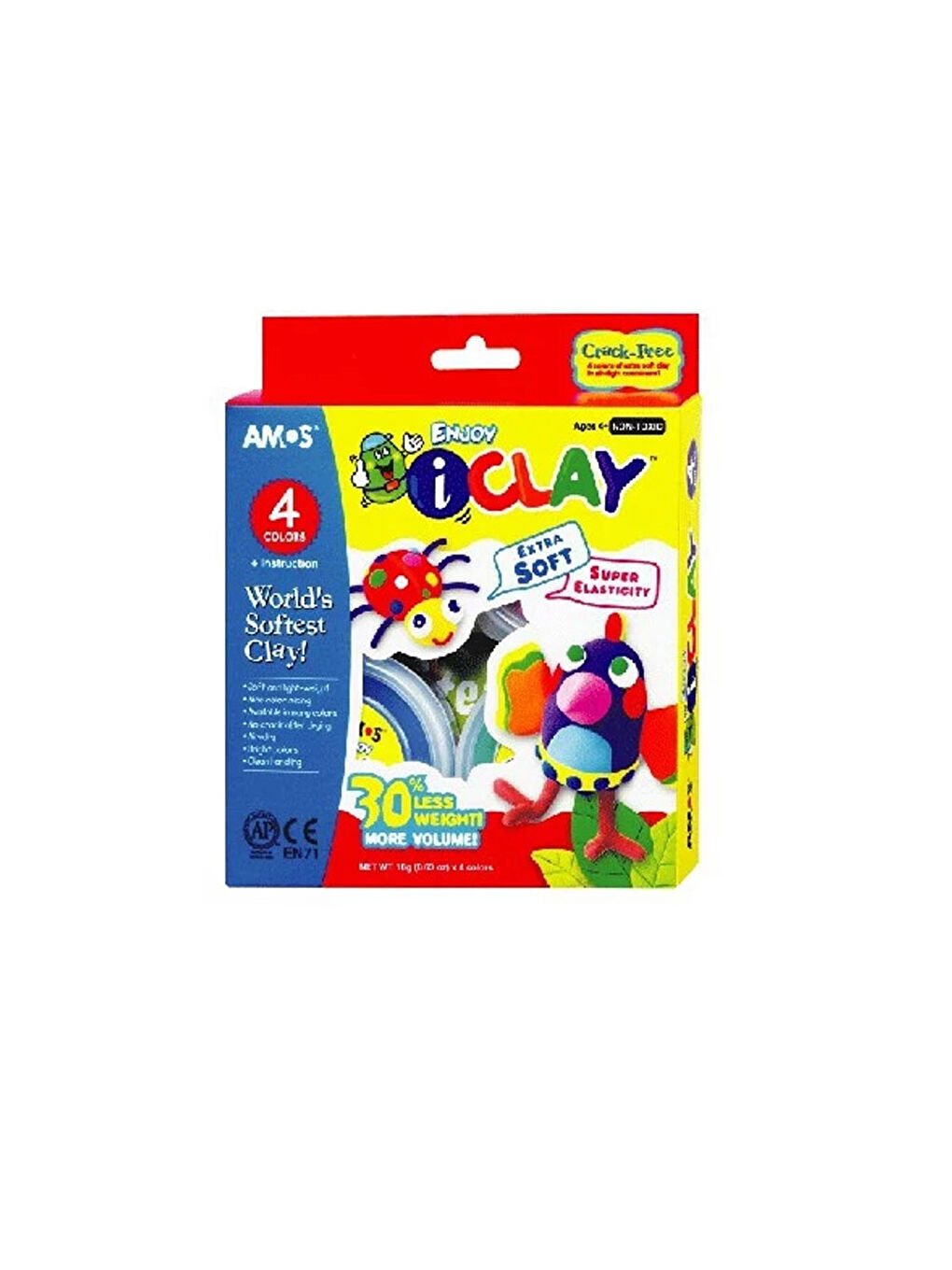 Proje Hamuru I-Clay 18 Gr.x 4 Renk (IC18P4)