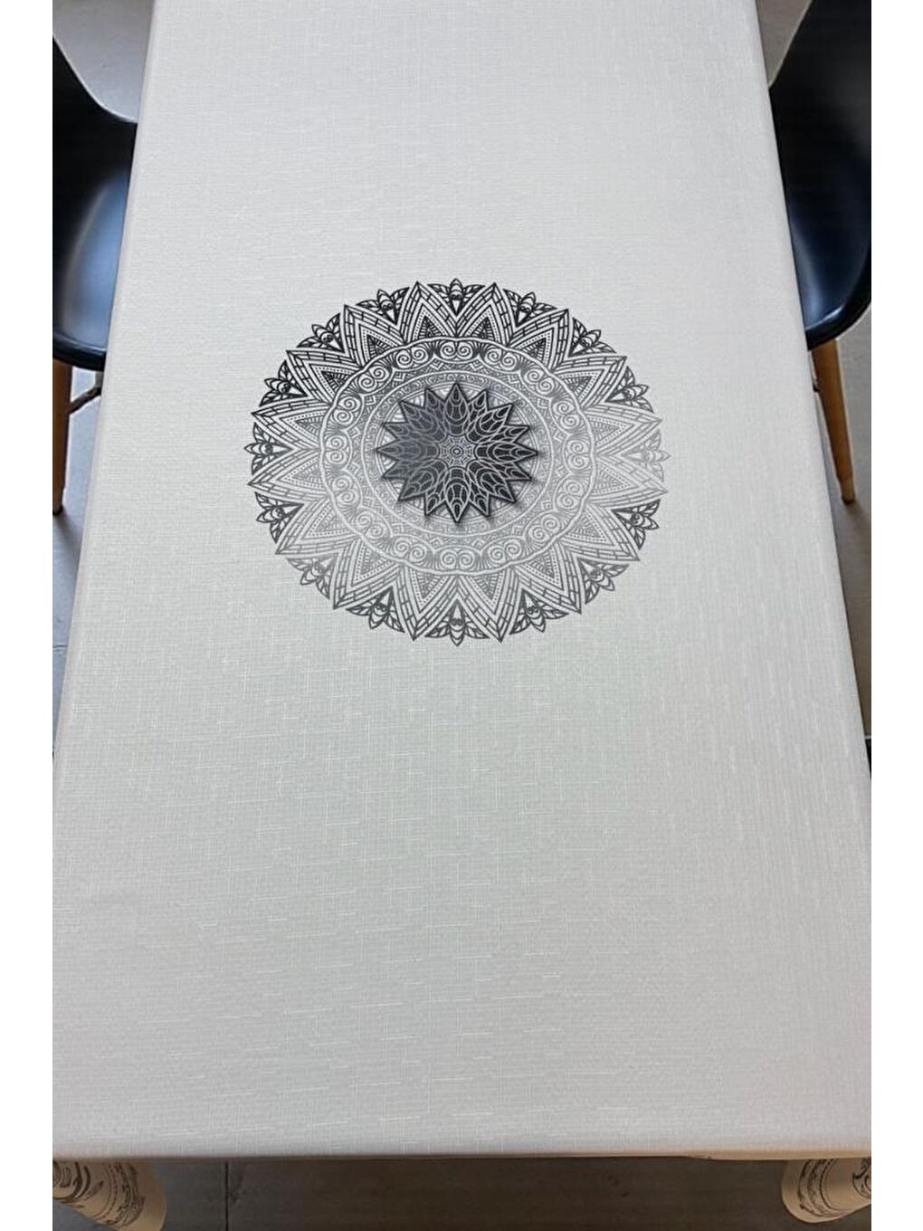 Lotus Dertsiz Masa Örtüsü 140x180 cm Gri-1
