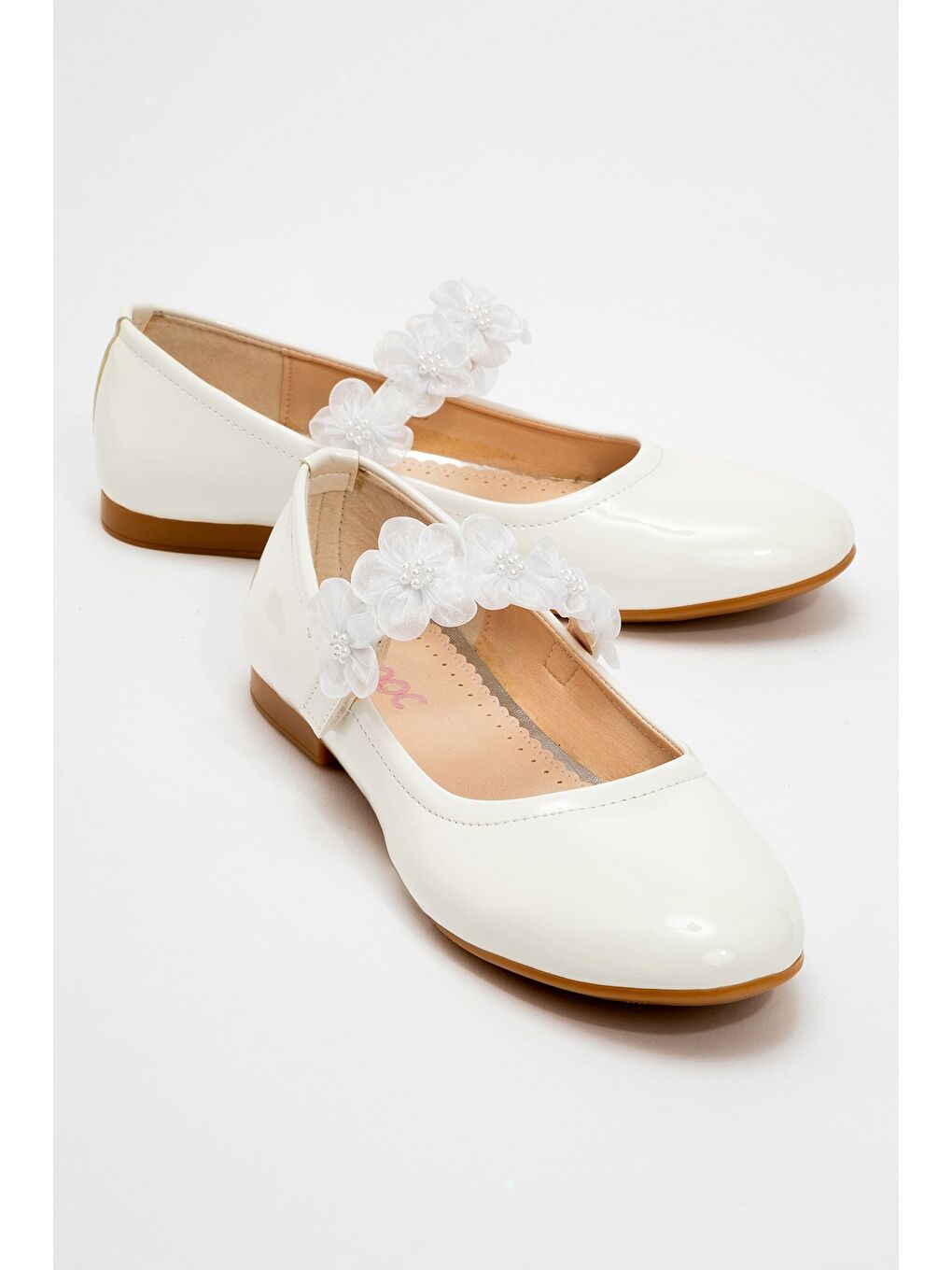 Kız Çocuk Beyaz Fashion Babet