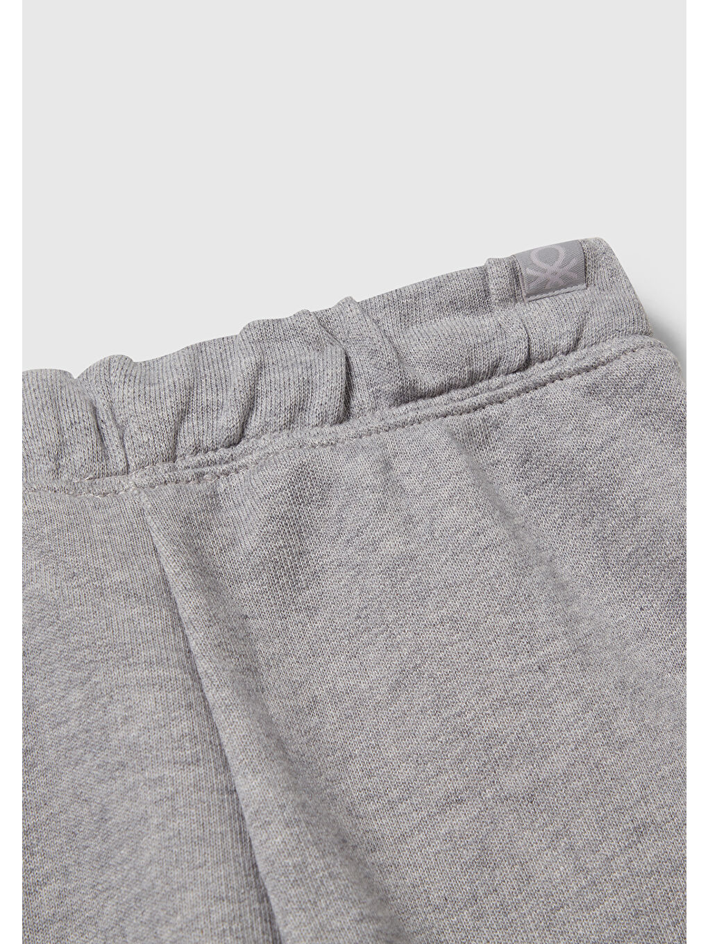Erkek Çocuk Gri Melanj Beli Lastikli Logolu Eşofman Altı-2