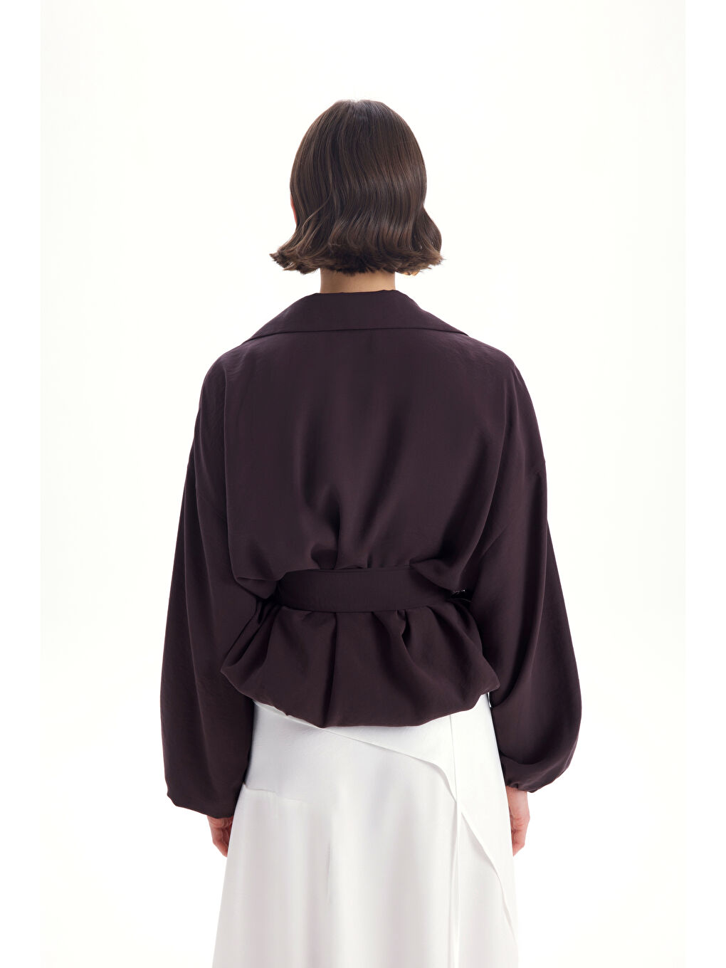 Kahverengi Forteza Balon Kesim Kahve Ceket Gömlek-4