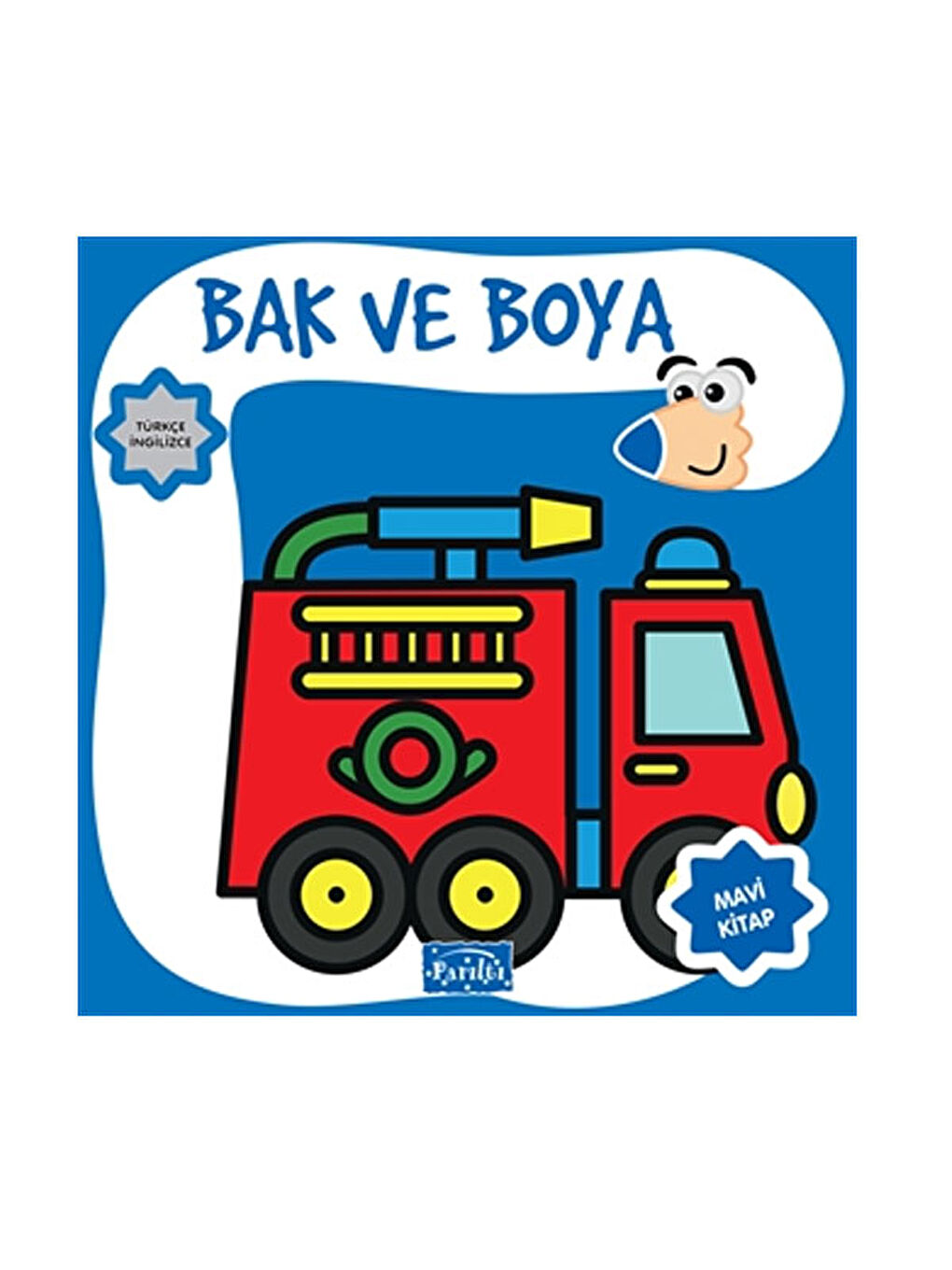 Bak ve Boya Türkçe İngilizce Mavi Kitap