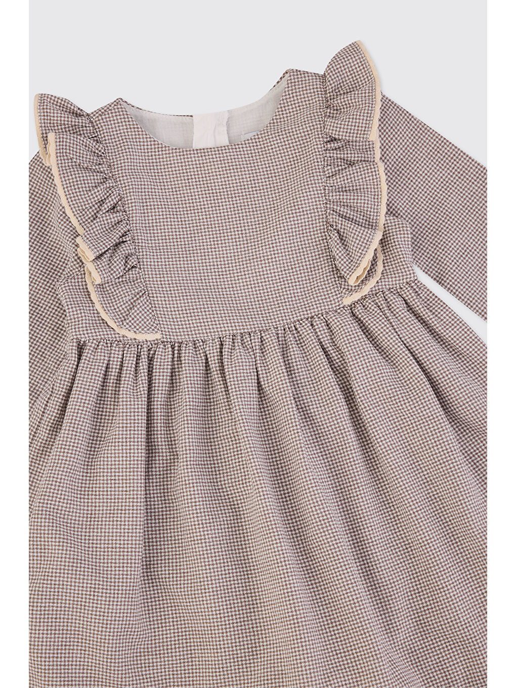 Kahverengi Kız Bebek Kahve Elbise-2