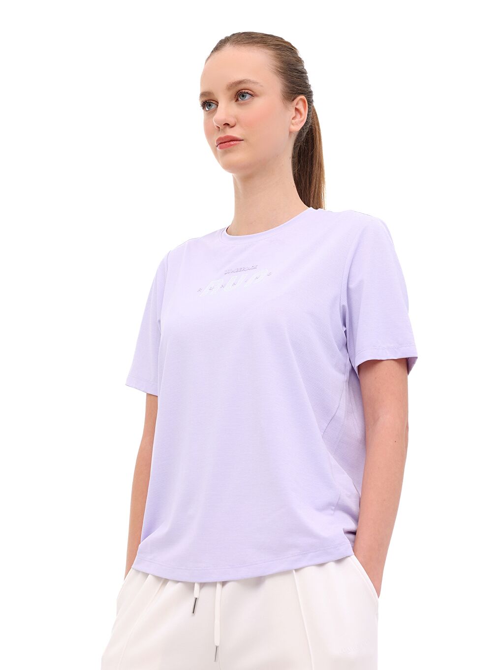 Mor WL 11PEAK-3 6FX Lila Kadın Kısa Kol T-Shirt