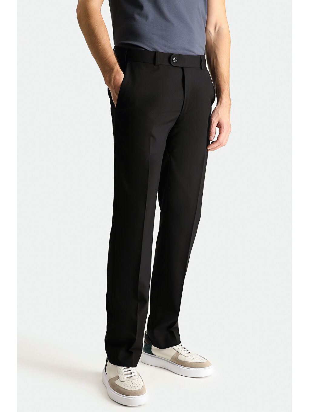 Siyah Regular Fit Süper Esnek Takım Elbise-5