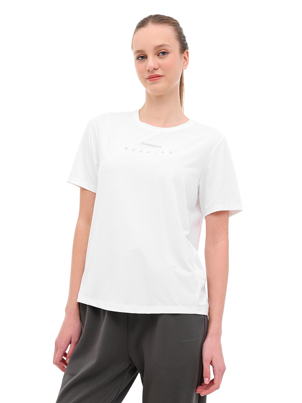 WL 11PEAK-3 6FX Beyaz Kadın Kısa Kol T-Shirt