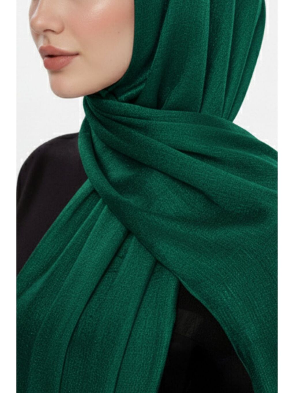 Sim Dokulu Zümrüt Yeşili Şal-1