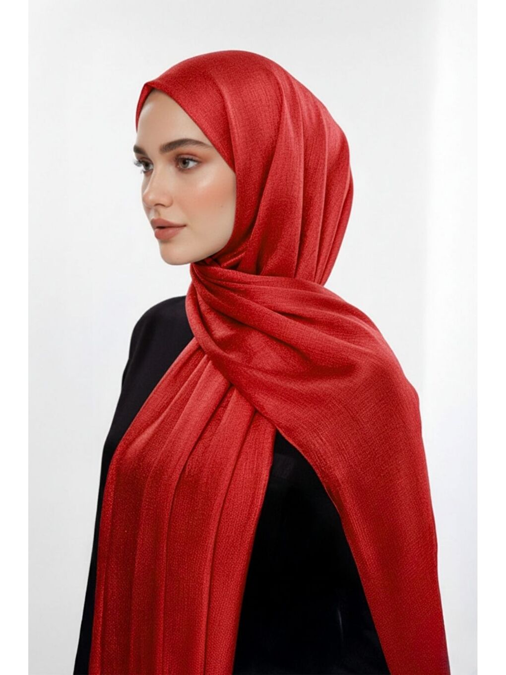 Sim Dokulu Kırmızı Şal