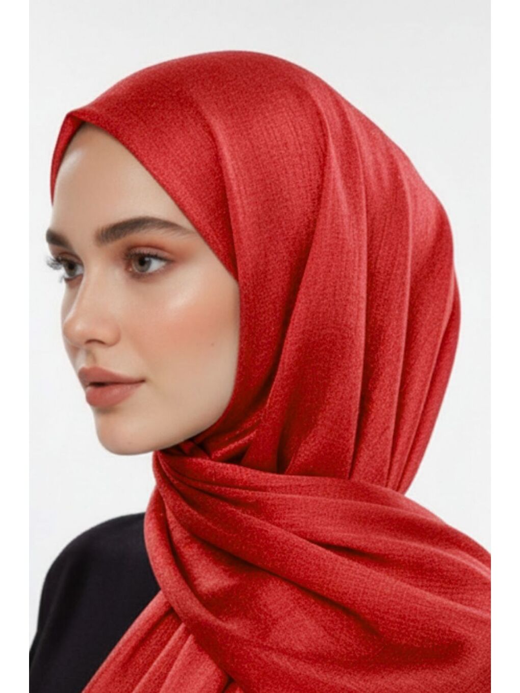 Sim Dokulu Kırmızı Şal-2