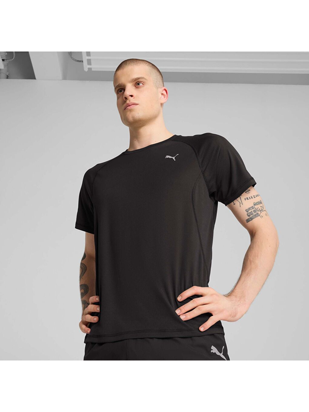 Siyah VELOCITY Erkek Koşu Tişörtü-6