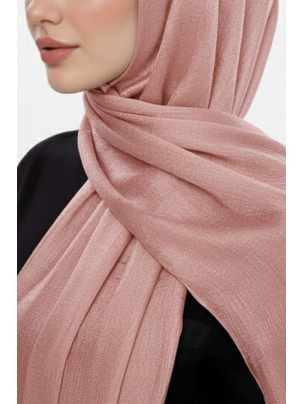 Sim Dokulu Pembe Şal-1