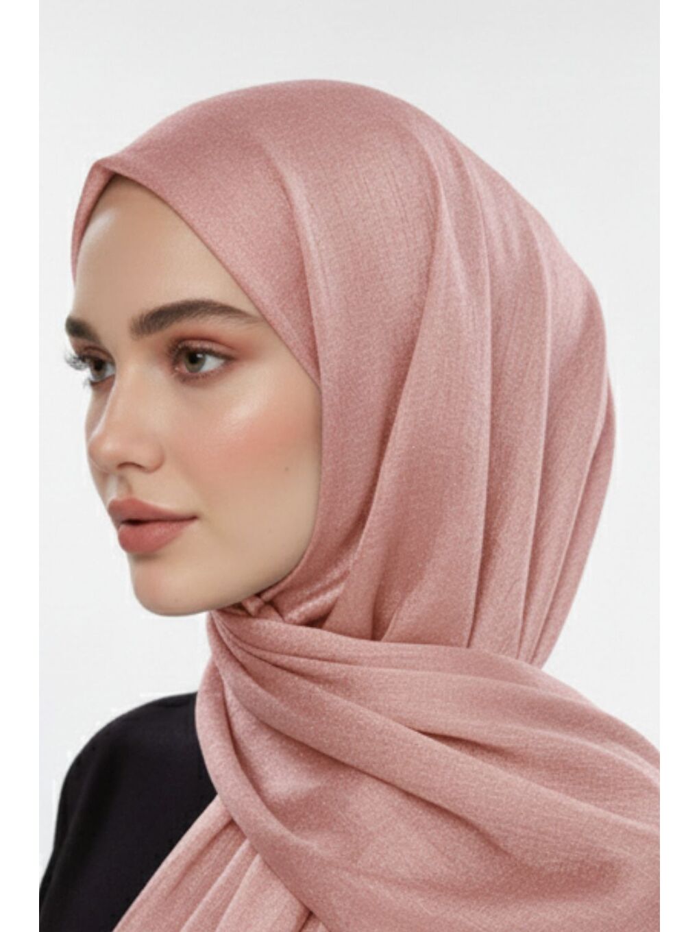 Sim Dokulu Pembe Şal-2