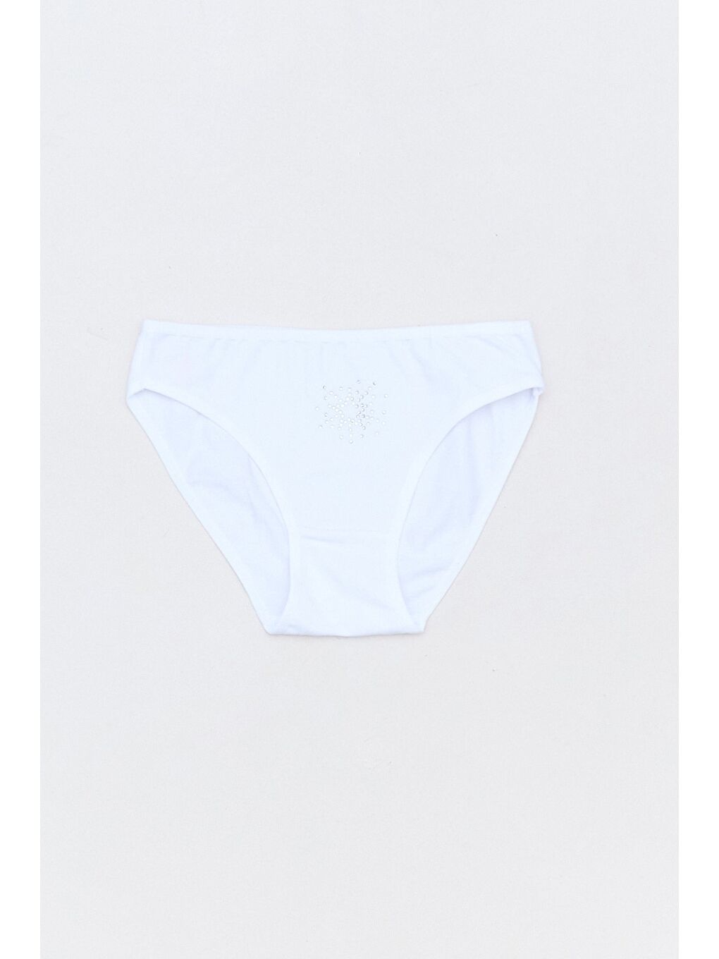 Beyaz Çizgili Kalp Baskılı 3 Lü Kız Çocuk Külot-2