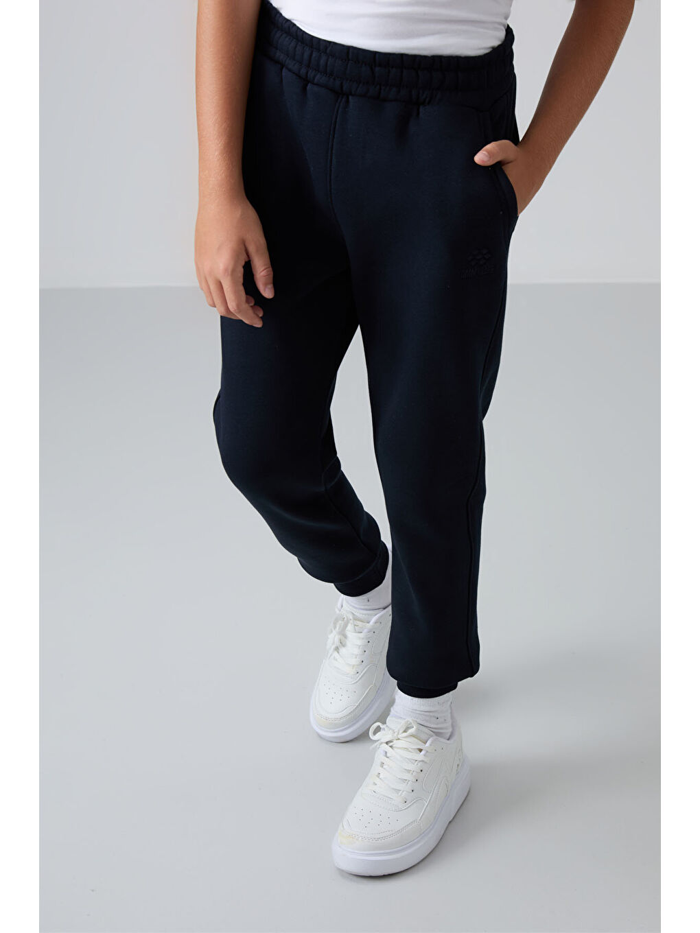 Standart Fit Basic 2li Paket Lacivert-Bej Erkek Çocuk Eşofman Alt - 11224-4