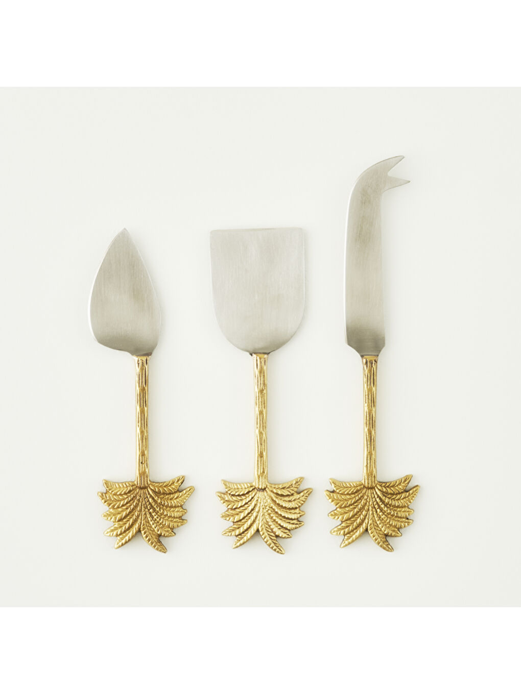 Sarı Palm Peynir Bıçağı Seti Gold