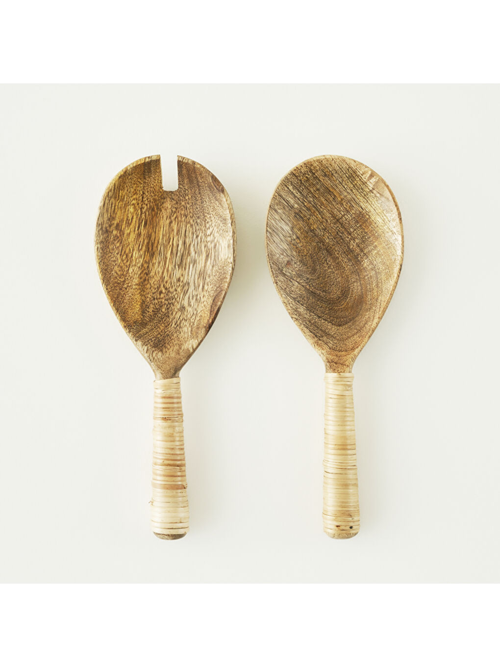 Bej Varna Salata Servis Seti Naturel (22x8 cm)