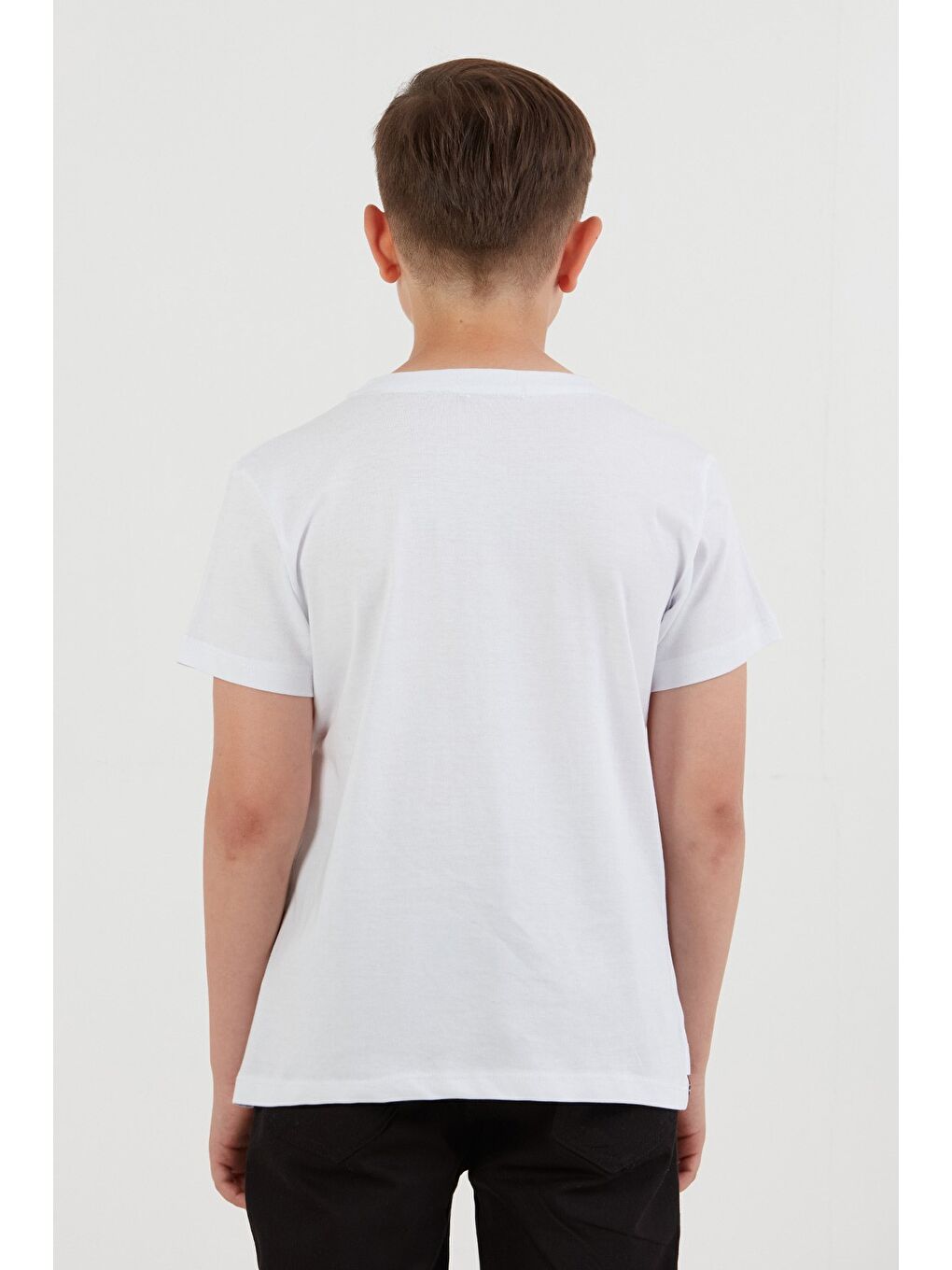 Beyaz Keep Strong Baskılı Erkek Çocuk Tişört-3