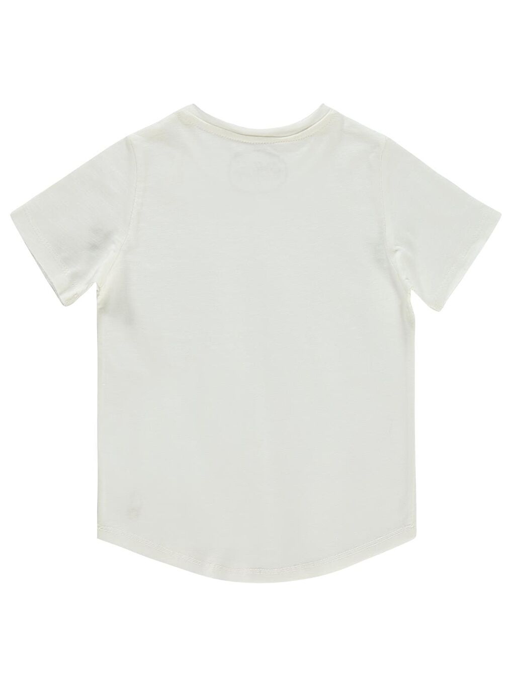 Boys Flamlı Yelkenli Nakışlı 2-5 Yaş Tişört - Ekru 2-3 Yaş-1