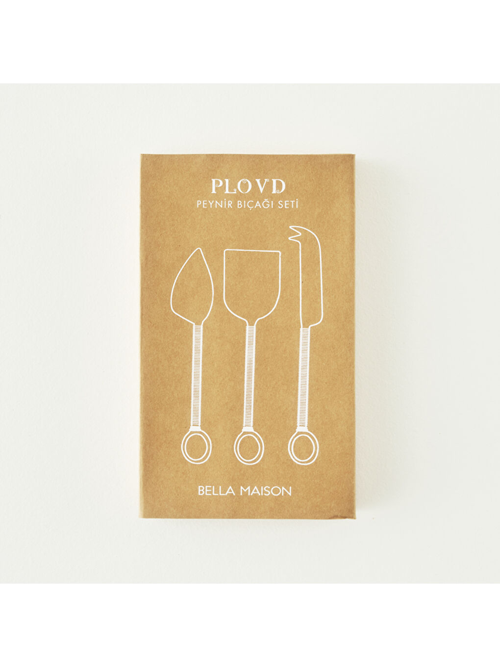 Bej Plovd Peynir Bıçağı Seti Naturel-5