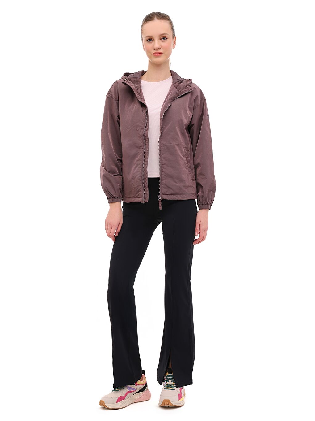 WL 8OWENS 5PR Mor Kadın Yağmurluk-2