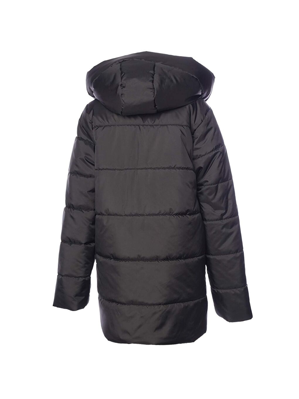 Mastil Çocuk Siyah Kapüşonlu Mont-2
