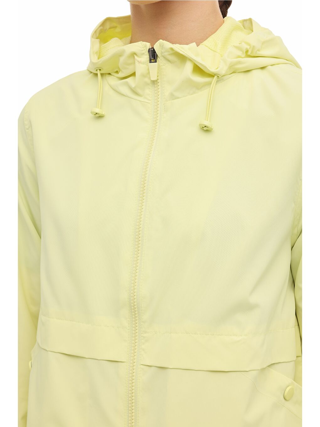 WL 8GABY 8P100 6FX Sarı Kadın Yağmurluk-3