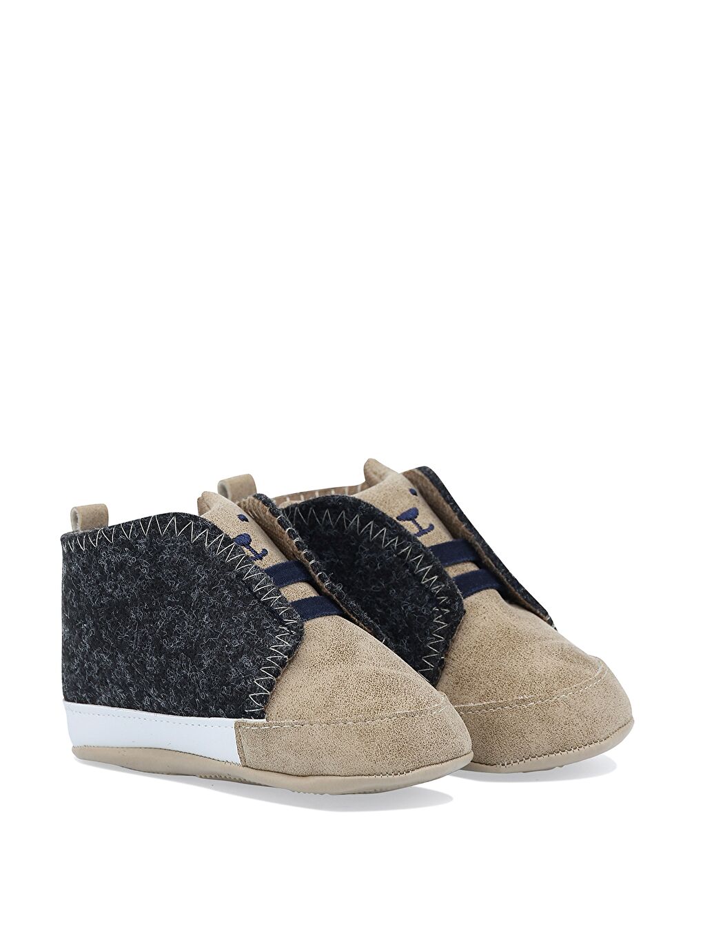 517419.Y1PR Kahverengi Erkek Çocuk Panduf-1