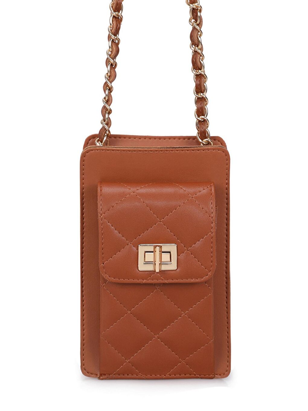 Sarı Kadın Zincir Askılı Omuz Çantası-2