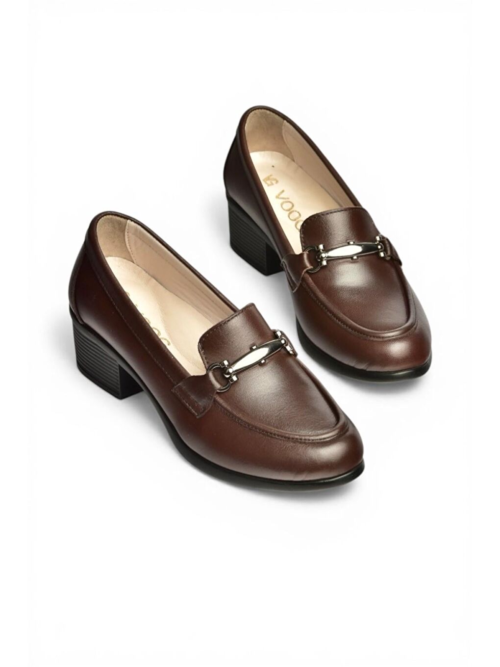 Kahverengi Kadın Topuklu Ayakkabı Y555592003-4