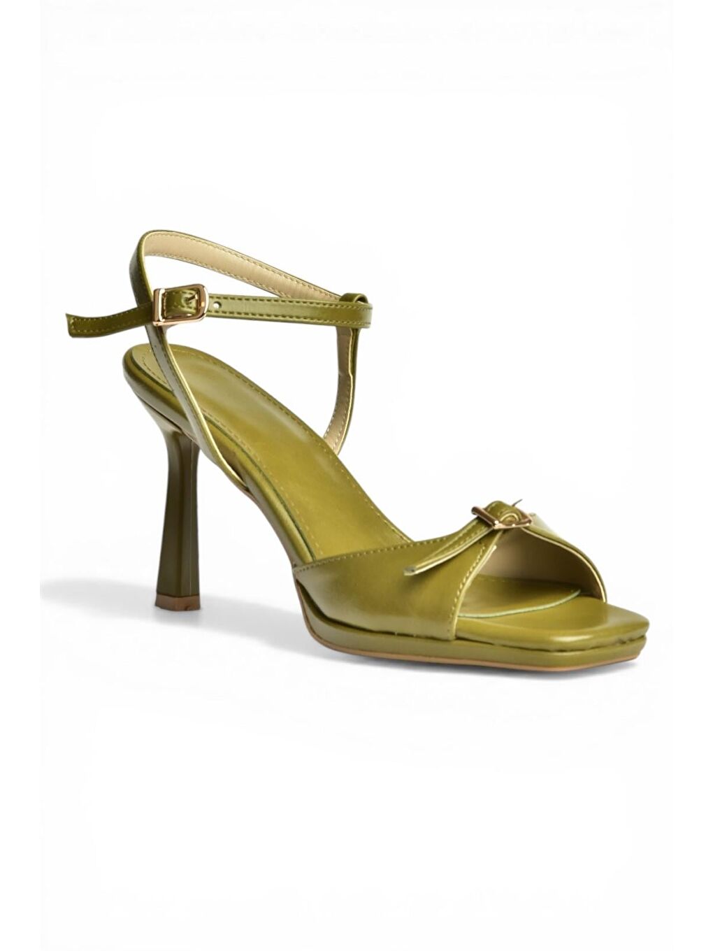 Yeşil Kadın Topuklu Ayakkabı Y518710109-5