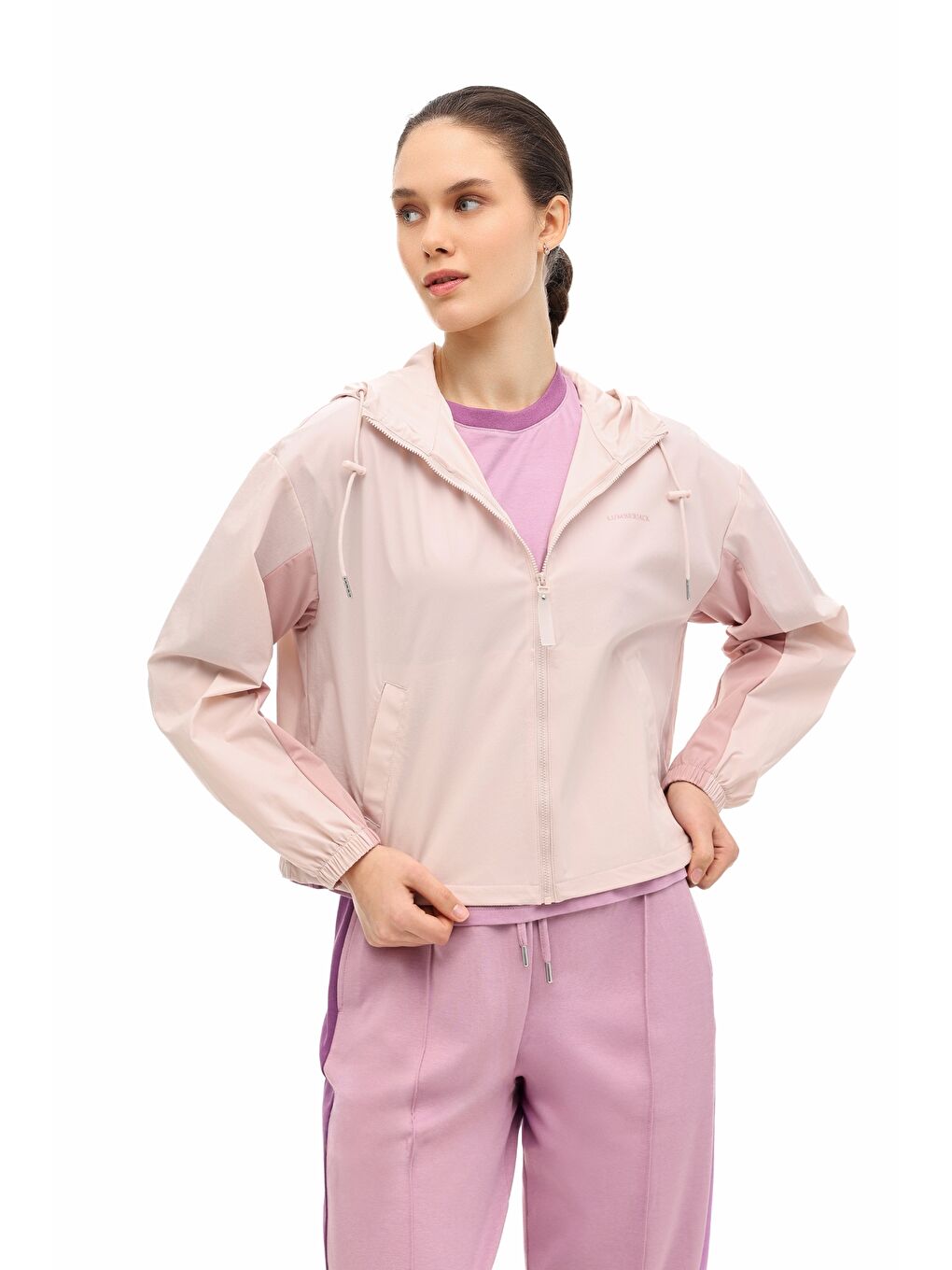 WL 8LOREN 6FX Pembe Kadın Yağmurluk