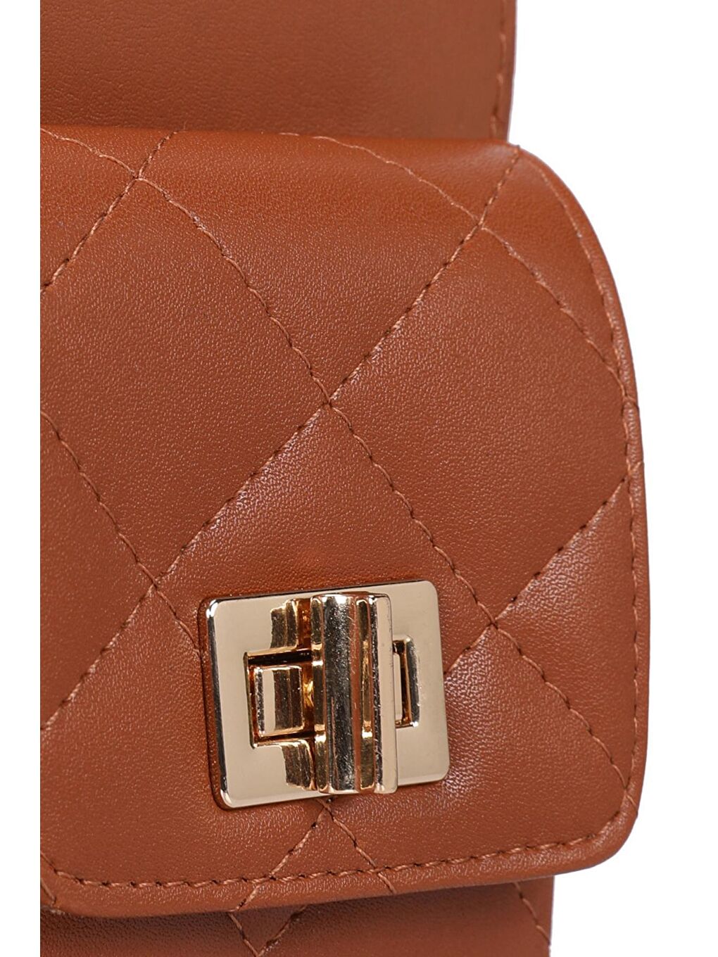 Sarı Kadın Zincir Askılı Omuz Çantası-5