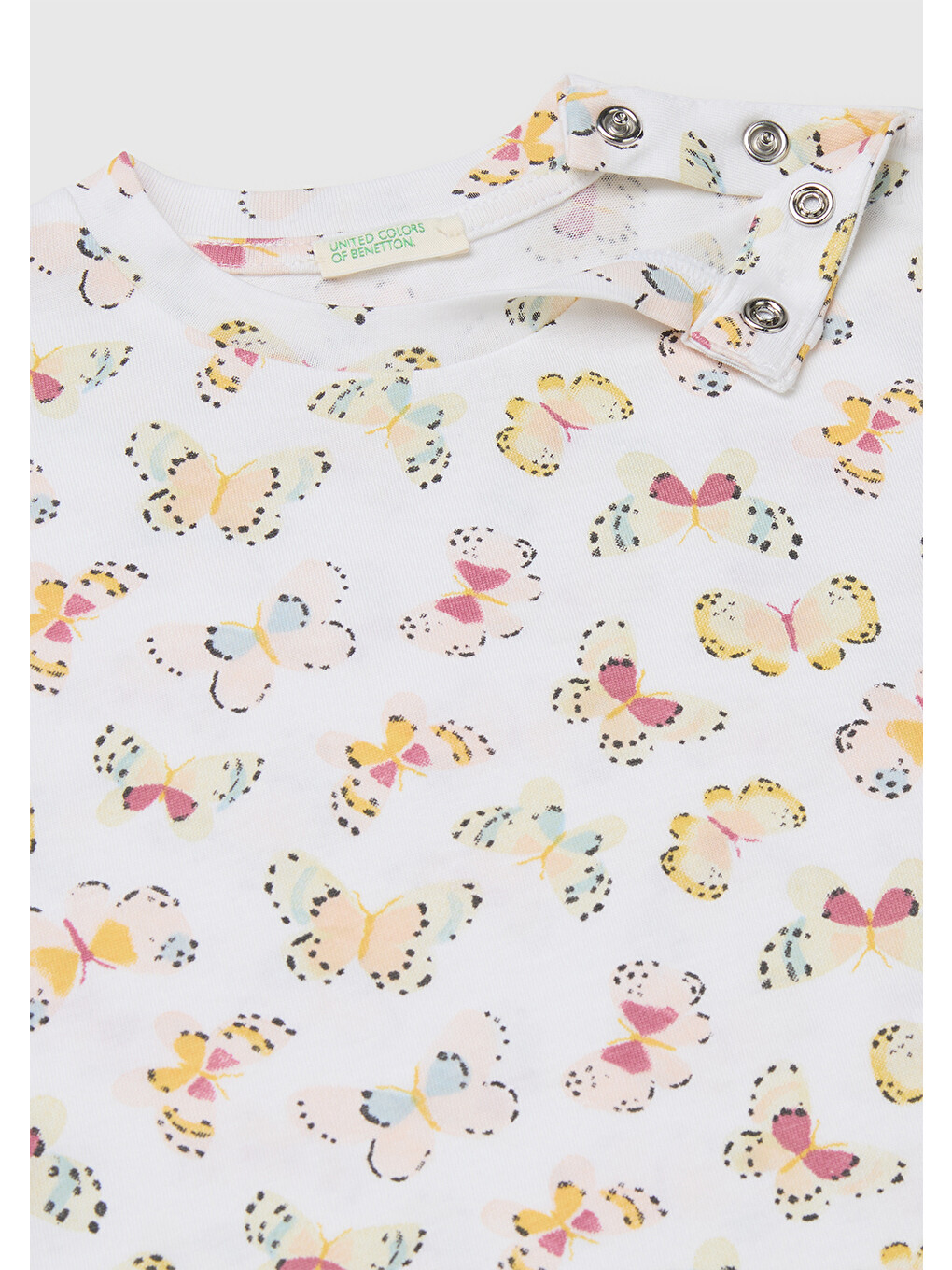 Bebek Sarı Mix Silikon Etiketli Kimono Kollu Yuvarlak Yaka T-Shirt-2