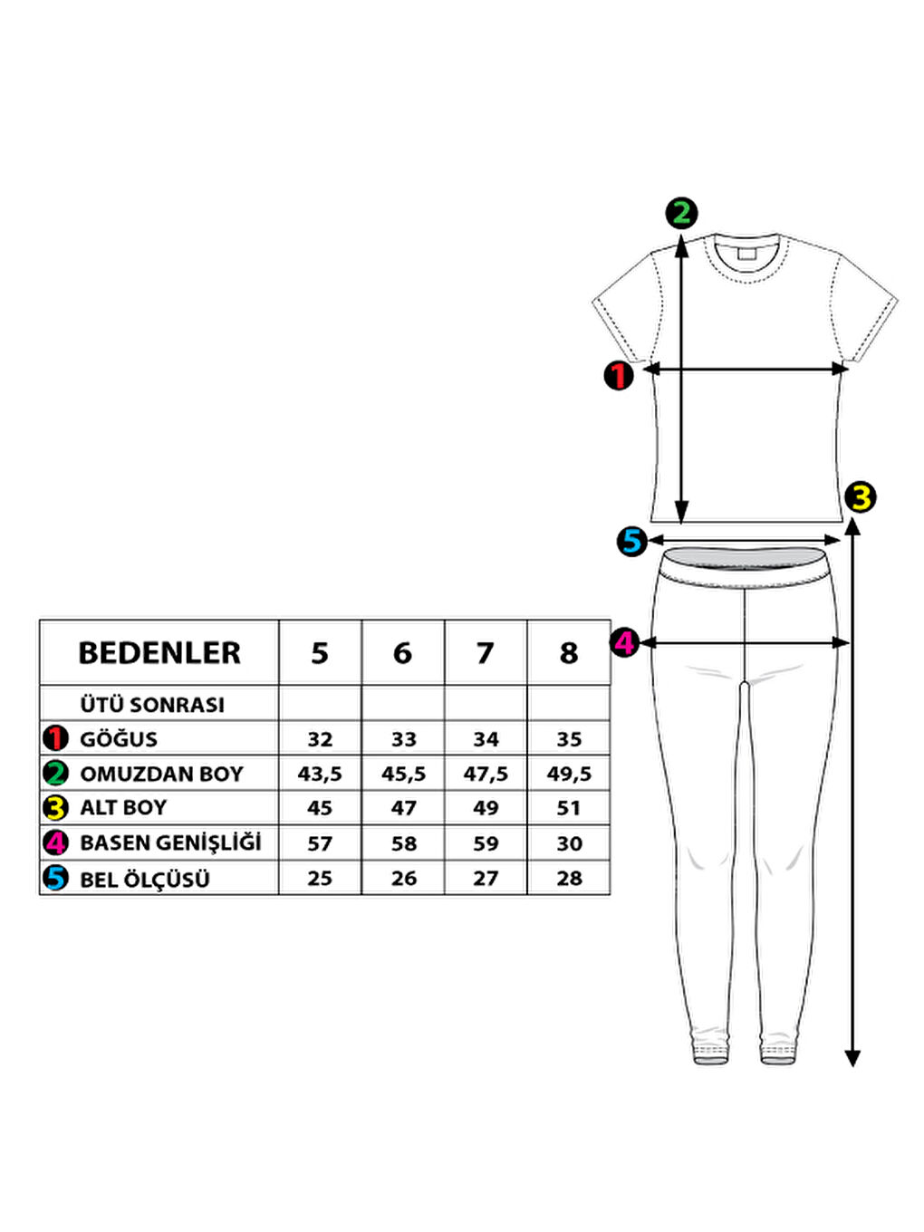 Bej Kız Çocuk Komple Baskılı Yırtmaç Detaylı Taytlı Takım-1