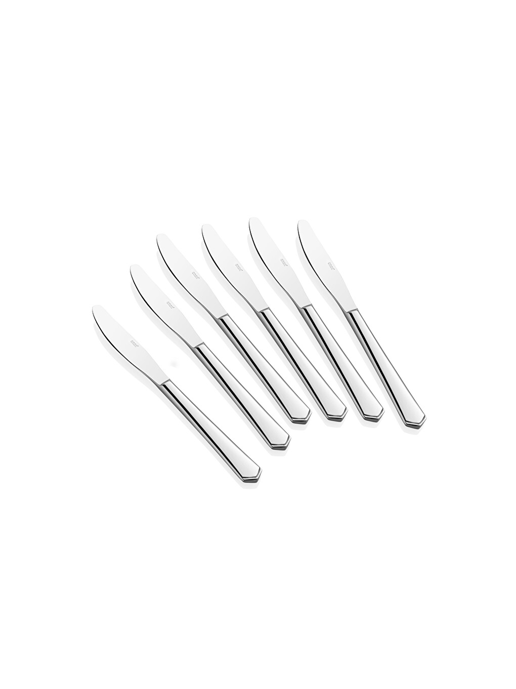 Gri Artemis Pasta Bıçak 6'lı 18/10