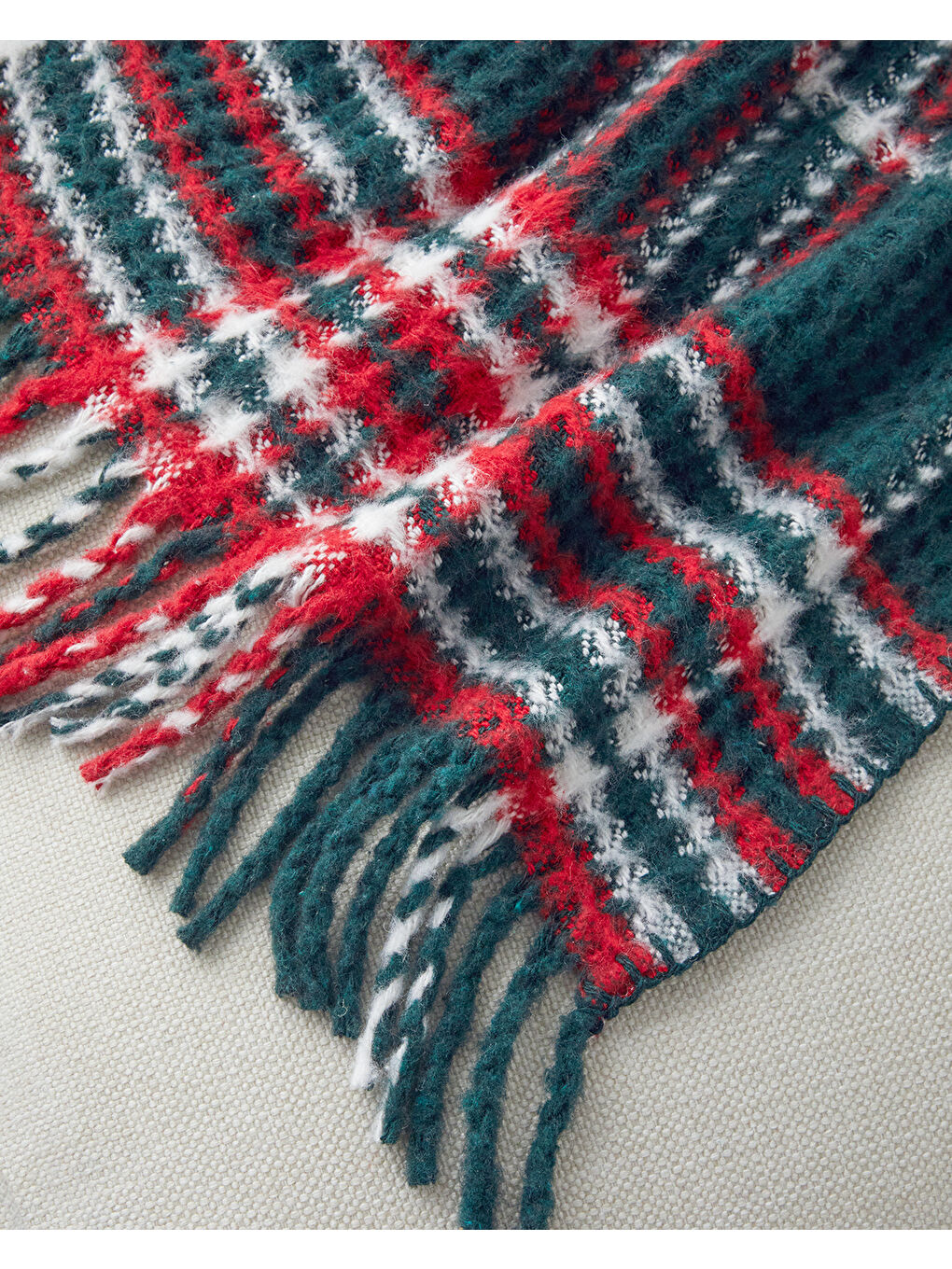 Magie Koltuk Şalı 130x170 cm Yeşil – Kırmızı-2