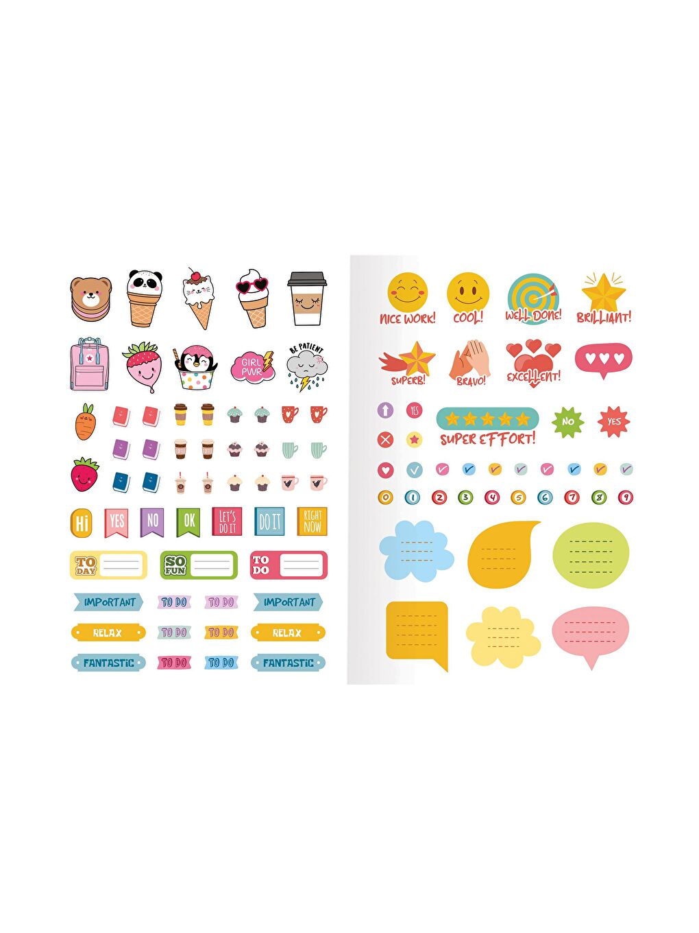 Çizgili Stickerli Kraft Kapak Defter Kırmızı 18,5*26 50 Yp.-2