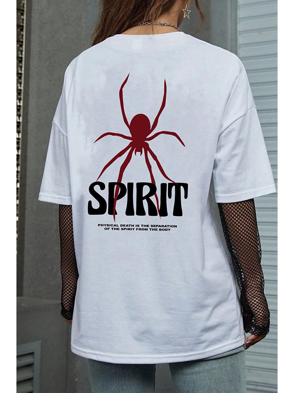 uyguntarz Beyaz Spirit Tasarım Tshirt - 1