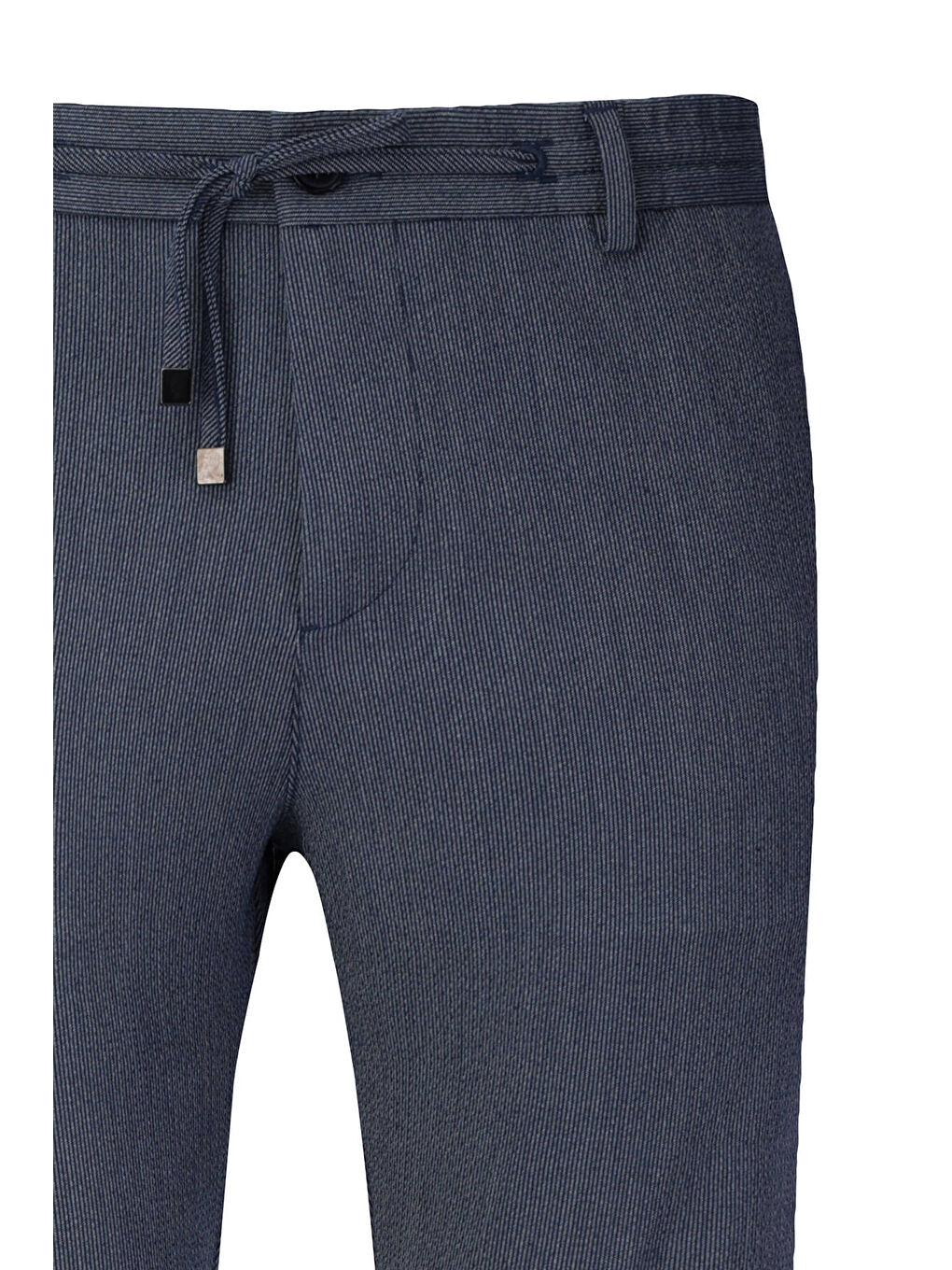 Lacivert Rahat Kesim Yandan Cepli Jogger Pantolon-1