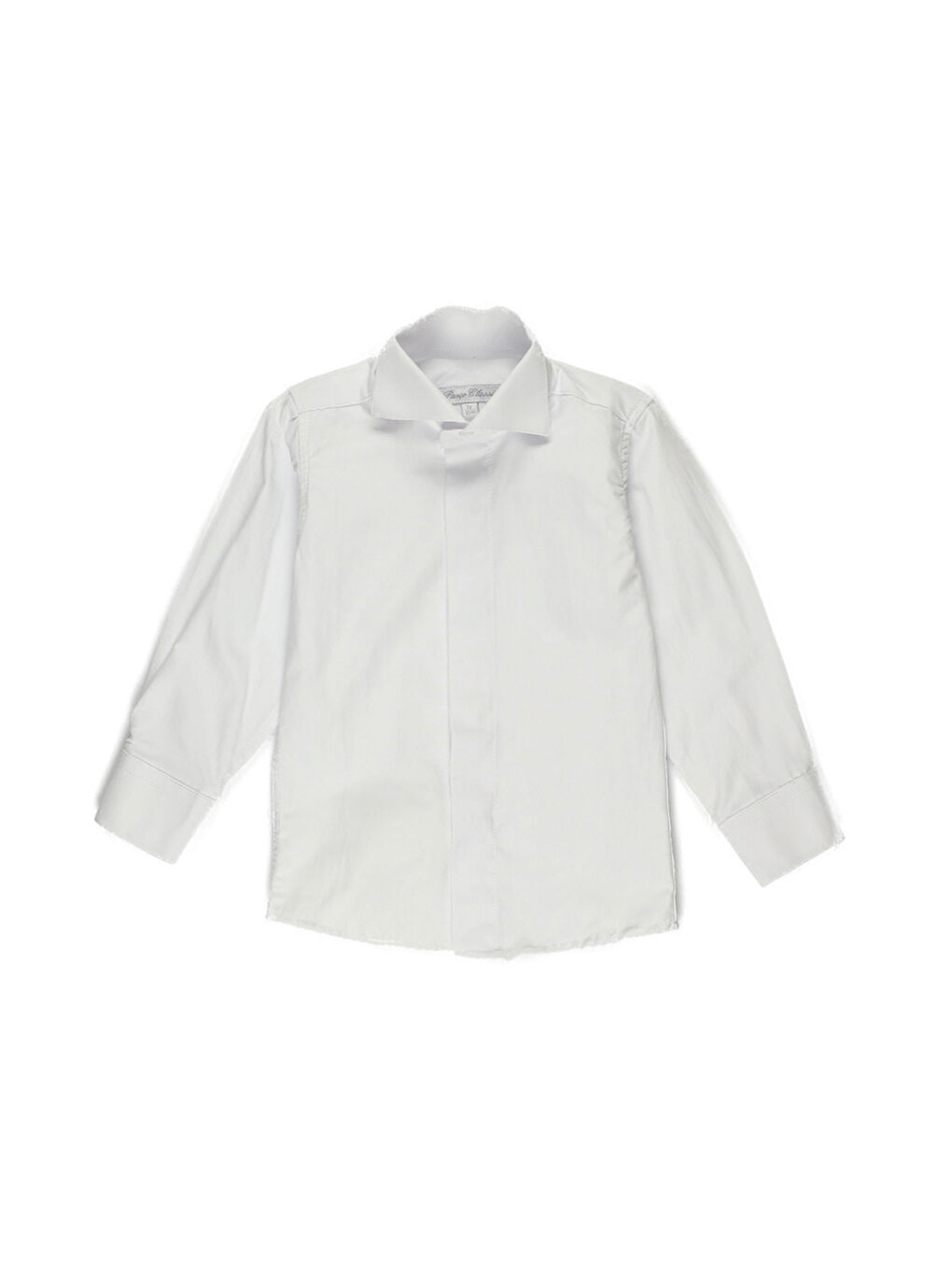 Erkek Bebek Ata Yaka Beyaz Gömlek
