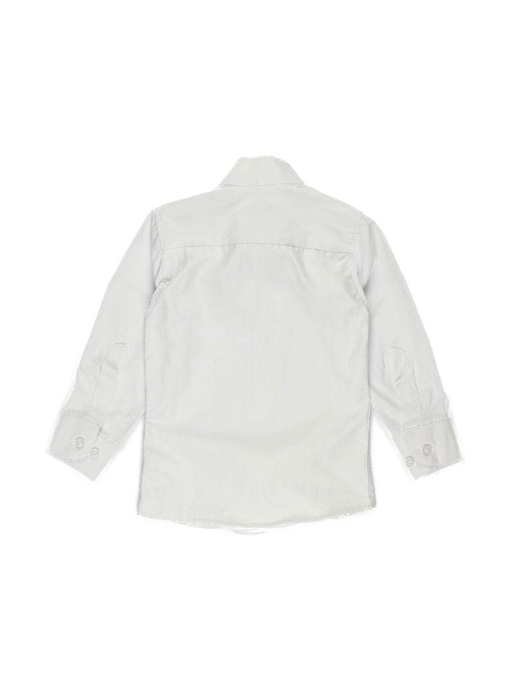 Erkek Bebek Ata Yaka Beyaz Gömlek-1