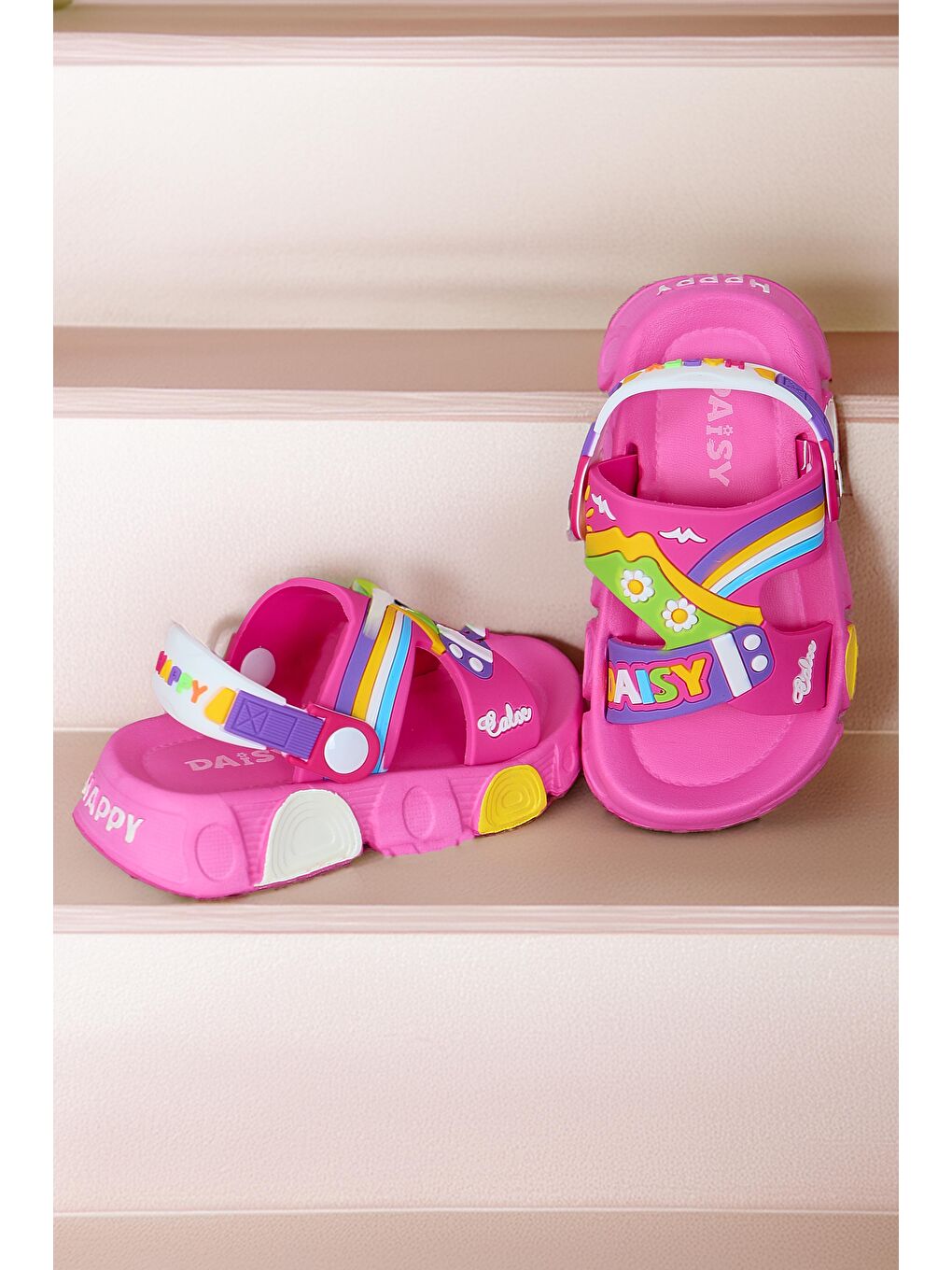 Kadın Fuşya Çocuk Sandalet Terlik - 27561-1