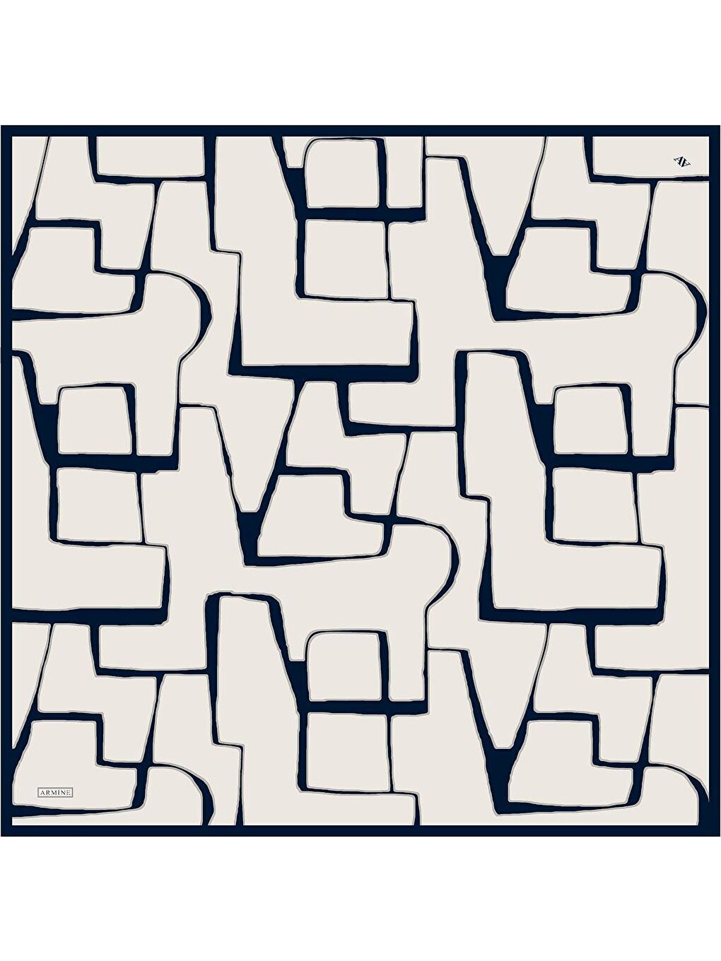 Ekru Saf İpek Sura Eşarp 9441D 02-3