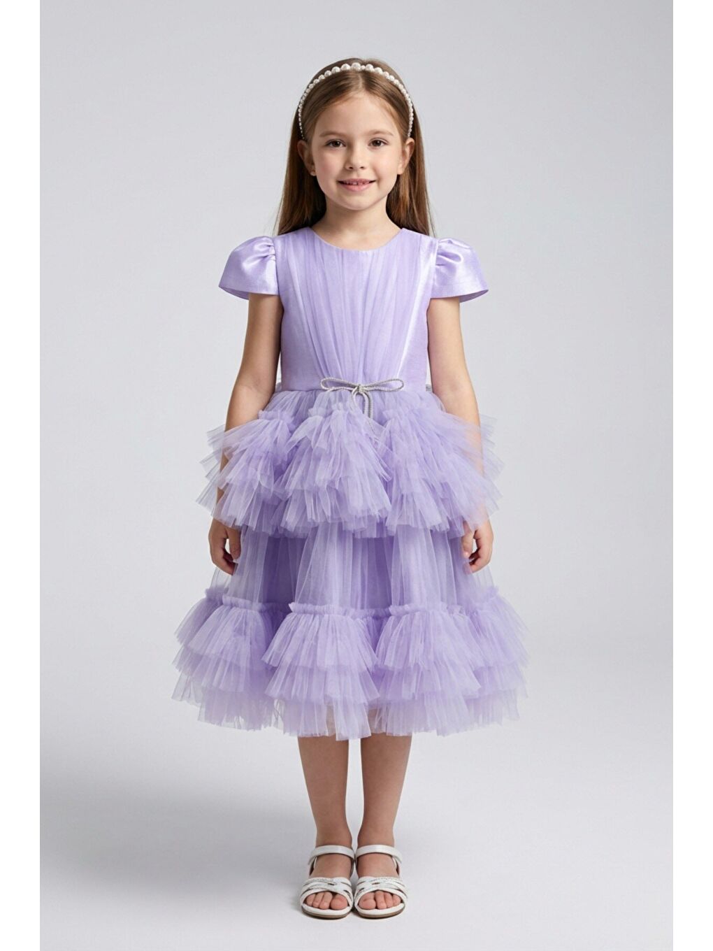 Lila Kız Çocuk Abiye