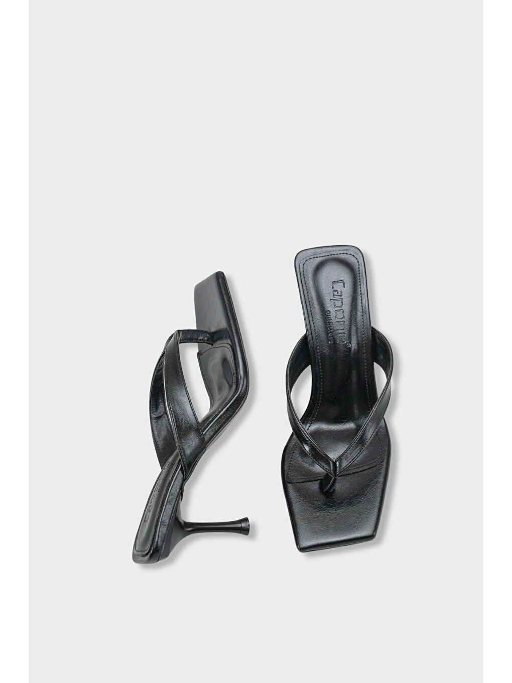 Siyah Laura Kadın Parmak Arası Terlik-4