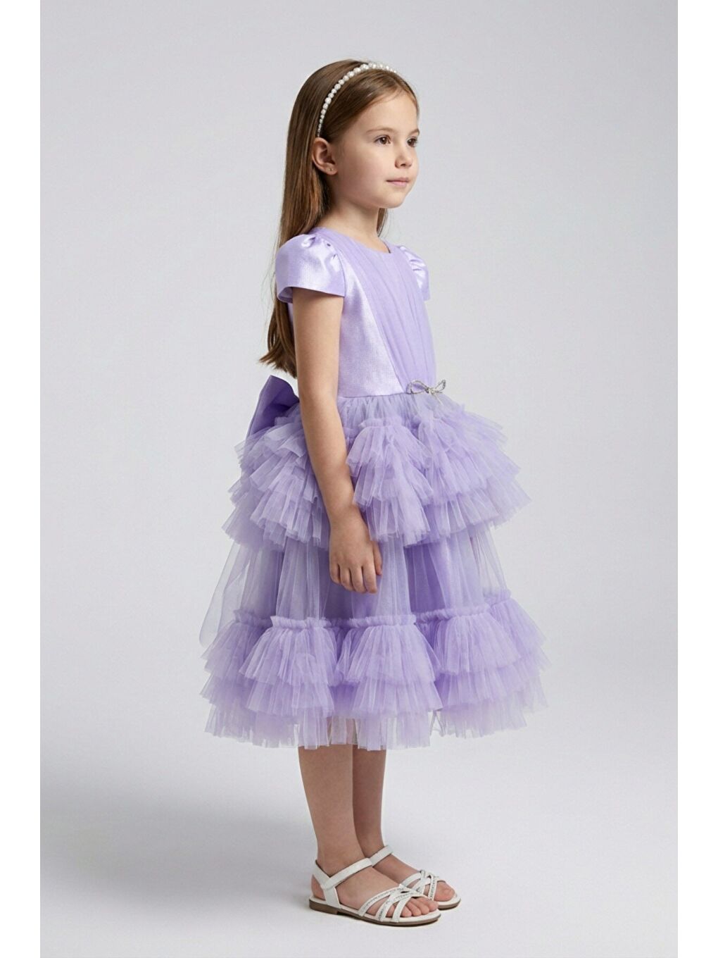 Lila Kız Çocuk Abiye-1