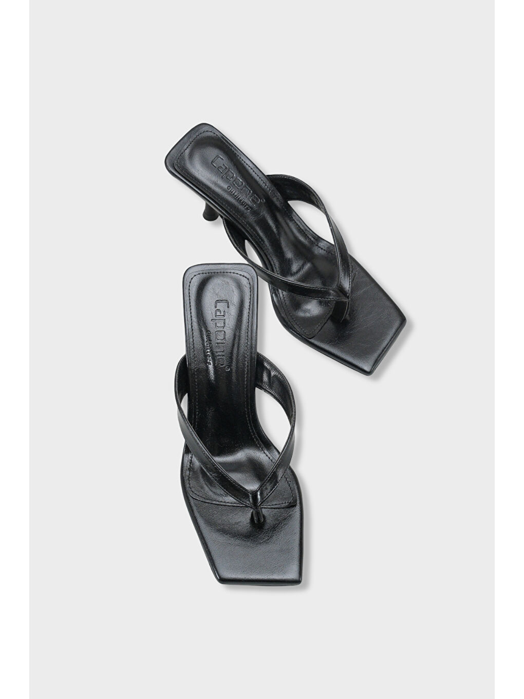 Siyah Laura Kadın Parmak Arası Terlik-5