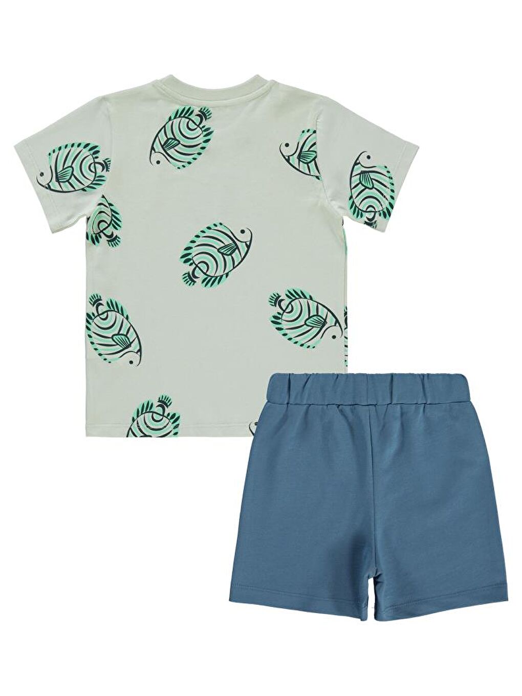 Gri Boys Exotıc Baskılı 2-5 Yaş Takım-1