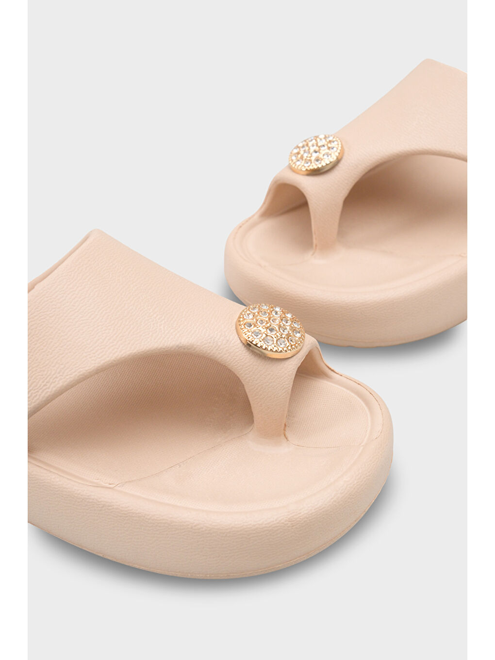 Bej Norri Eva Parmak Arası Kadın Terlik-2